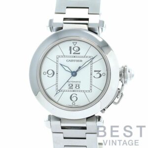 【中古】CARTIER PASHA C DE CARTIER 35MM BIG DATE カルティエ パシャC ドゥ カルティエ 35MM ビッグデイト W31055M7