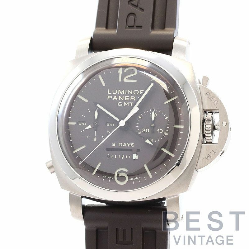 【中古】OFFICINE PANERAI LUMINOR 1950 CHRONO MONOPULSANTE 8 DAYS GMT TITANIO 44MM オフィチーネ・パネライ ルミノール 1950 クロノ モノプルサンテ 8デイズ GMT チタニオ 44MM PAM00311