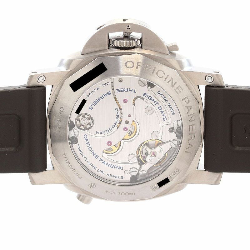 【中古】OFFICINE PANERAI LUMINOR 1950 CHRONO MONOPULSANTE 8 DAYS GMT TITANIO 44MM オフィチーネ・パネライ ルミノール 1950 クロノ モノプルサンテ 8デイズ GMT チタニオ 44MM PAM00311