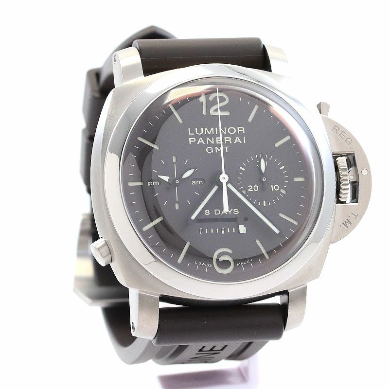 【中古】OFFICINE PANERAI LUMINOR 1950 CHRONO MONOPULSANTE 8 DAYS GMT TITANIO 44MM オフィチーネ・パネライ ルミノール 1950 クロノ モノプルサンテ 8デイズ GMT チタニオ 44MM PAM00311