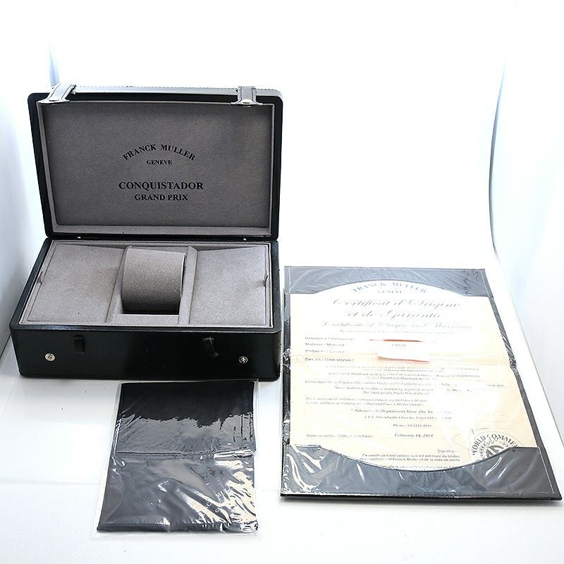 【中古】FRANCK MULLER CONQUISTADOR GRAND PRIX ERGAL フランク・ミュラー コンキスタドール グランプリ エルガ 9900SCDTGPG ER (9900 SC DT GPG)