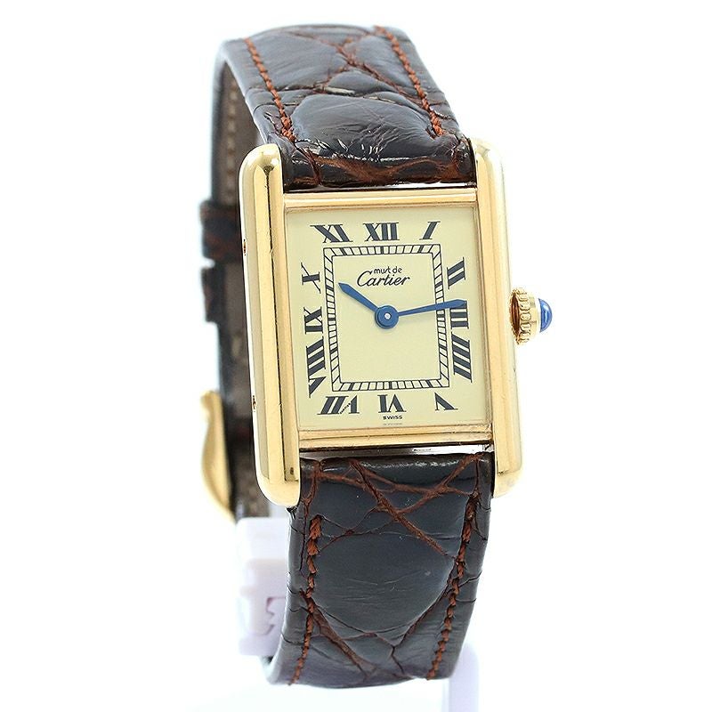 【中古】CARTIER MUST TANK SMALL MODEL VERMEIL カルティエ マスト タンク SM ヴェルメイユ W1003153