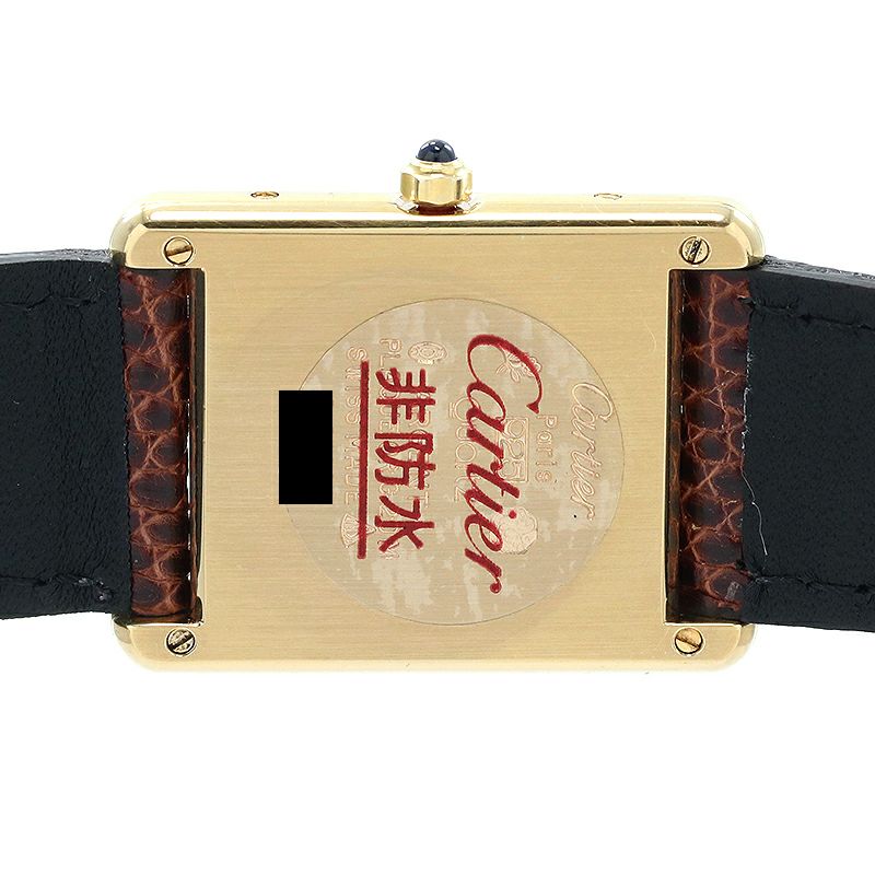 【中古】CARTIER MUST TANK LARGE MODEL VERMEIL カルティエ マスト タンク LM ヴェルメイユ 83919723 (6 81006)