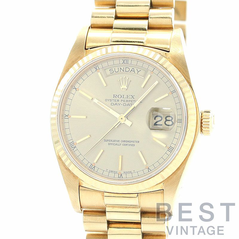 【中古】ROLEX OYSTER PERPETUAL DAY-DATE 36 ロレックス オイスターパーペチュアル デイデイト 36 18038