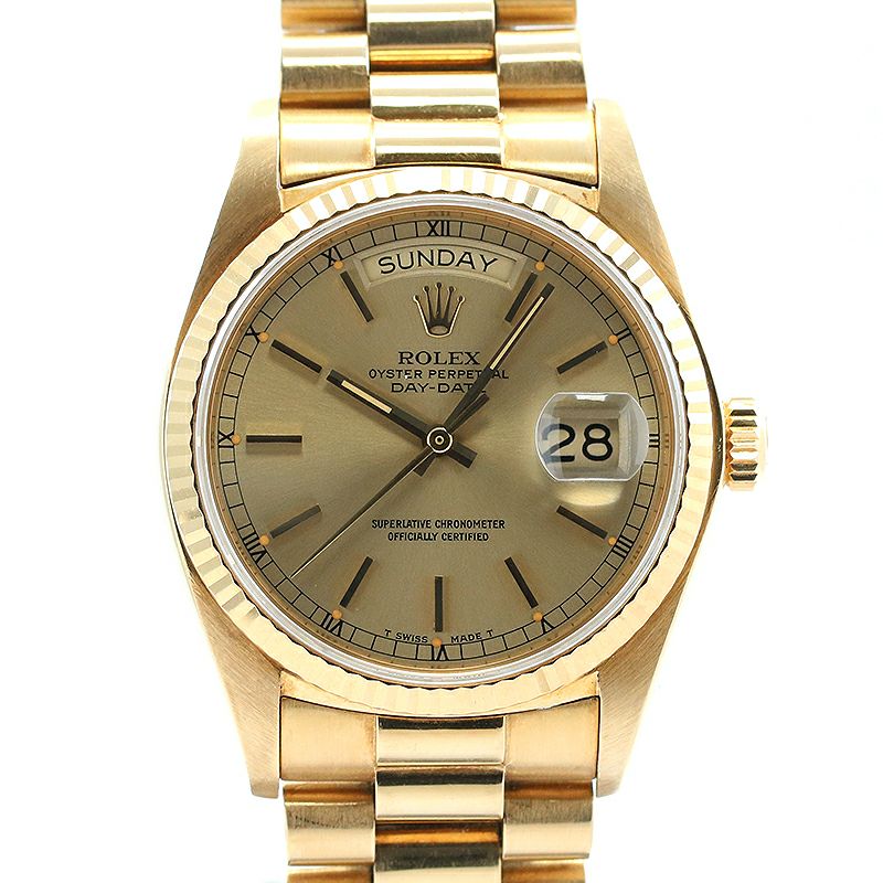 【中古】ROLEX OYSTER PERPETUAL DAY-DATE 36 ロレックス オイスターパーペチュアル デイデイト 36 18038