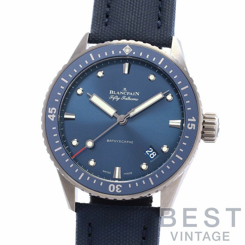 【中古】BLANCPAIN FIFTY FATHOMS BATHYSCAPHE ブランパン フィフティ ファゾムス バチスカーフ 5000-0240-O52A