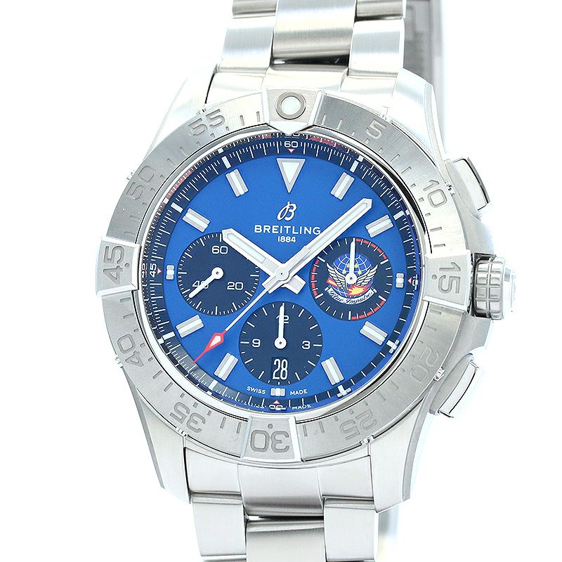 【中古】BREITLING AVENGER B01 CHRONOGRAPH 44 BLUE IMPULSE ブライトリング アベンジャー B01 クロノグラフ 44 ブルーインパルス AB01471A1C1A1