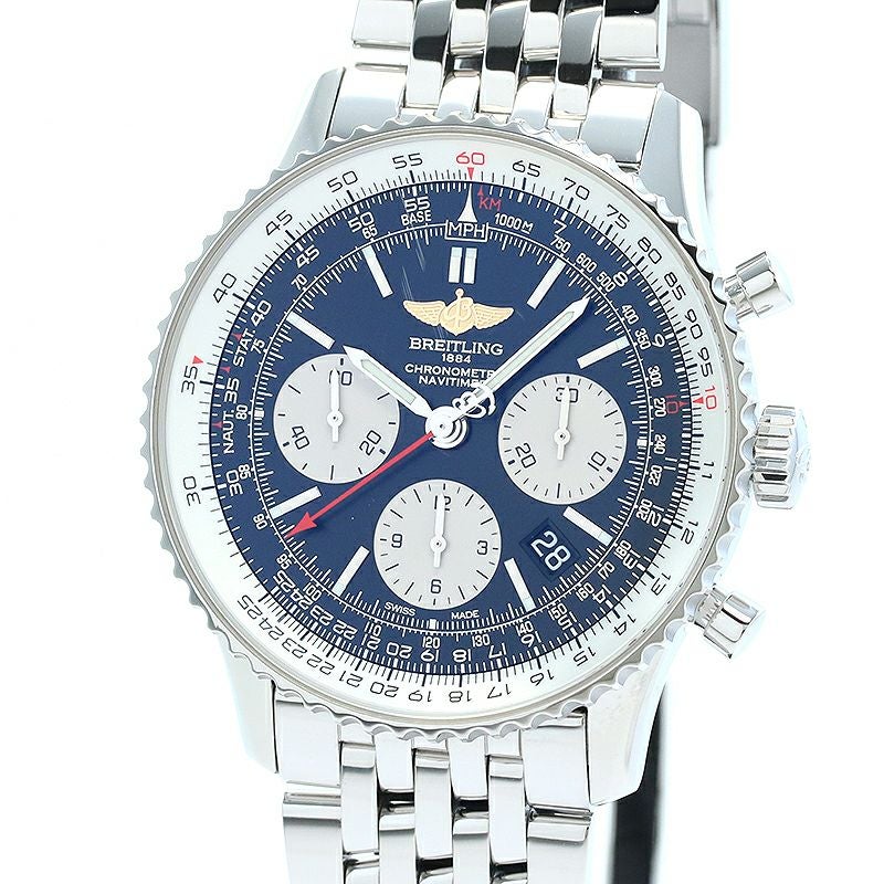 【中古】BREITLING NAVITIMER B01 CHRONOGRAPH 43 JAPAN EDITION ブライトリング ナビタイマー B01 クロノグラフ 43 ジャパンエディション AB0121211B2A1 (S022B-1NP)