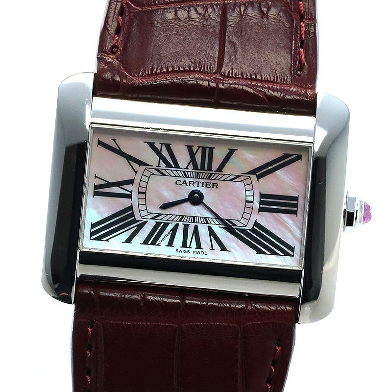 【中古】CARTIER TANK DIVAN LARGE MODEL LIMITED EDITION カルティエ タンク ディヴァン LM 限定モデル W6301355