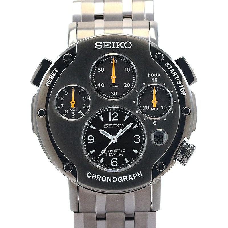 【中古】SEIKO KINETIC CHRONOGRAPH 2nd MODEL セイコー キネティック クロノグラフ セカンドモデル SBXZ003 (9T82-0A40)