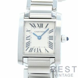 【中古】CARTIER TANK FRANCAISE SMALL MODEL カルティエ タンク フランセーズ SM W51008Q3