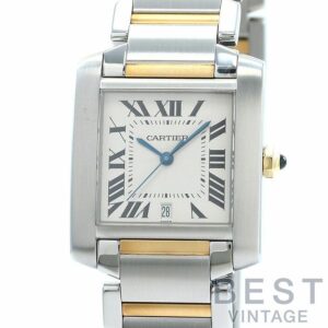 【中古】CARTIER TANK FRANCAISE LARGE MODEL カルティエ タンクフランセーズ LM W51005Q4
