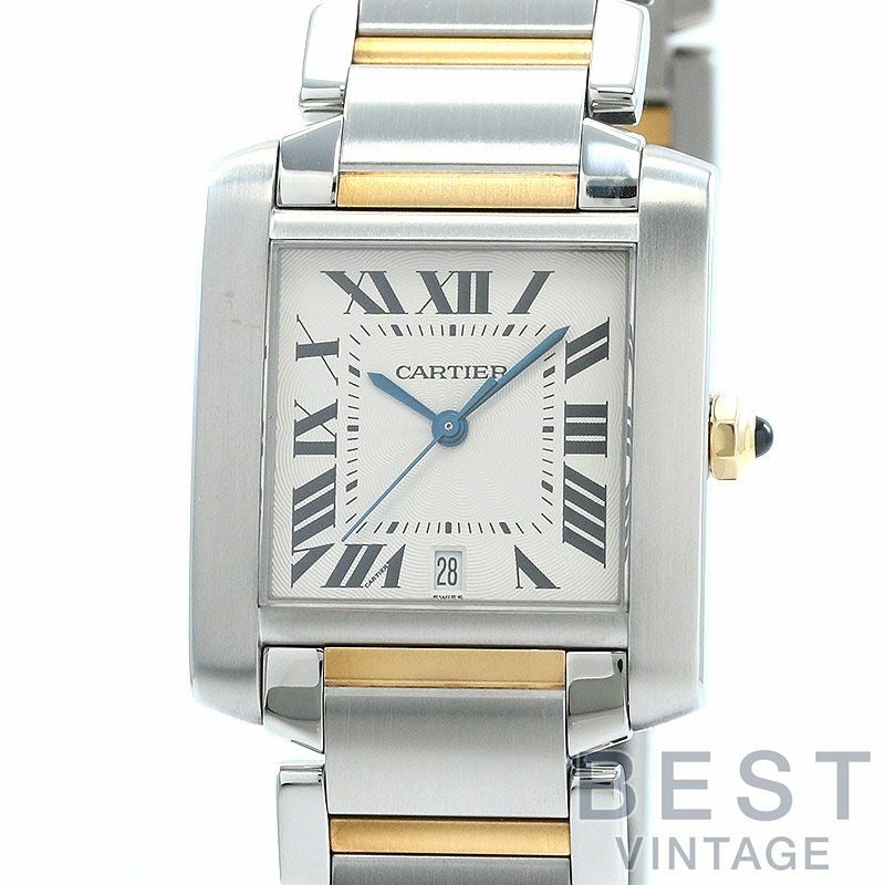 【中古】CARTIER TANK FRANCAISE LARGE MODEL カルティエ タンクフランセーズ LM W51005Q4