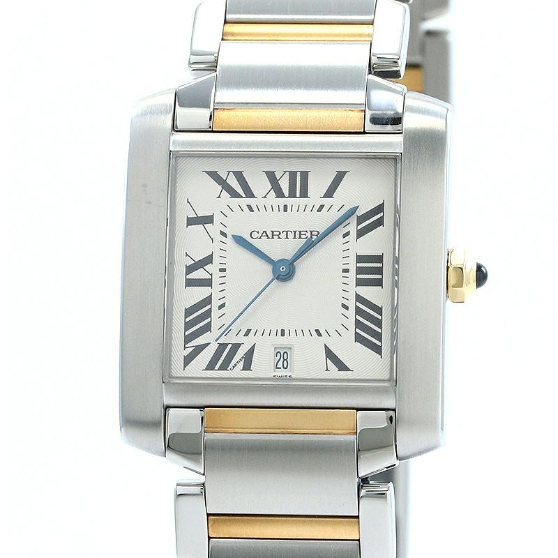 【中古】CARTIER TANK FRANCAISE LARGE MODEL カルティエ タンクフランセーズ LM W51005Q4