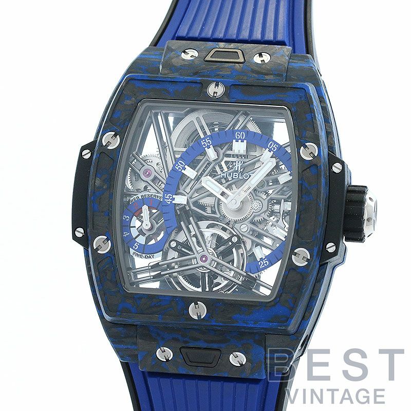 【中古】HUBLOT SPIRIT OF BIG BANG CARBON BLUE 42MM ウブロ スピリット オブ ビッグ・バン カーボンブルー 42MM 645.QL.7117.RX