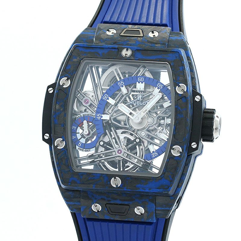 【中古】HUBLOT SPIRIT OF BIG BANG CARBON BLUE 42MM ウブロ スピリット オブ ビッグ・バン カーボンブルー 42MM 645.QL.7117.RX