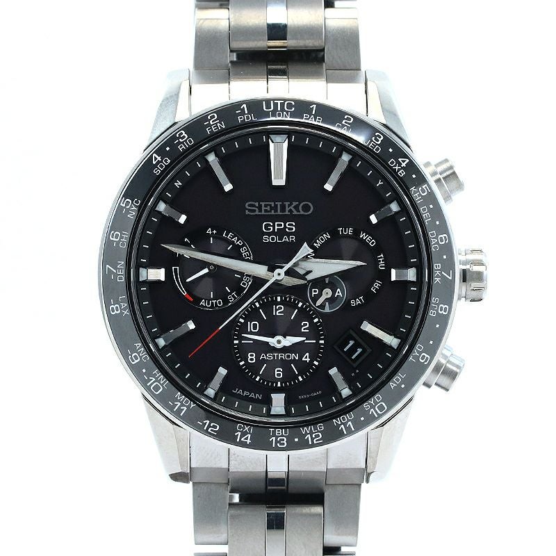 【中古】SEIKO ASTRON 5X SERIES DUAL TIME セイコー アストロン 5Xシリーズ デュアルタイム SBXC003(5X53-0AB0)