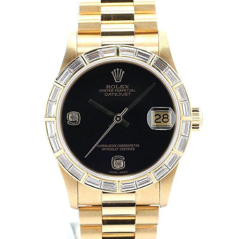 【中古】ROLEX OYSTER PERPETUAL DATEJUST 31 ONYX DIAL ロレックス オイスターパーペチュアル デイトジャスト 31 オニキスダイヤル 68268