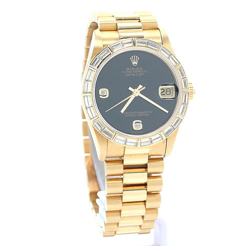 【中古】ROLEX OYSTER PERPETUAL DATEJUST 31 ONYX DIAL ロレックス オイスターパーペチュアル デイトジャスト 31 オニキスダイヤル 68268