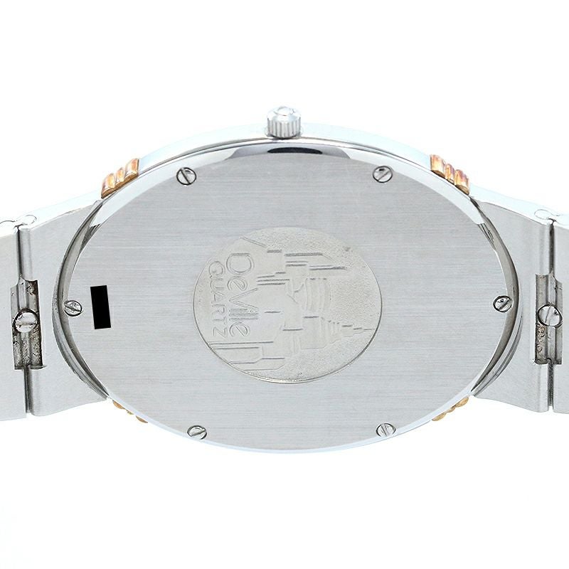 【中古】OMEGA OVAL CLASSIC DE VILLE TENNIS RACKET オメガ オーバル クラシック デ・ヴィル クォーツ テニスラケット 3950833