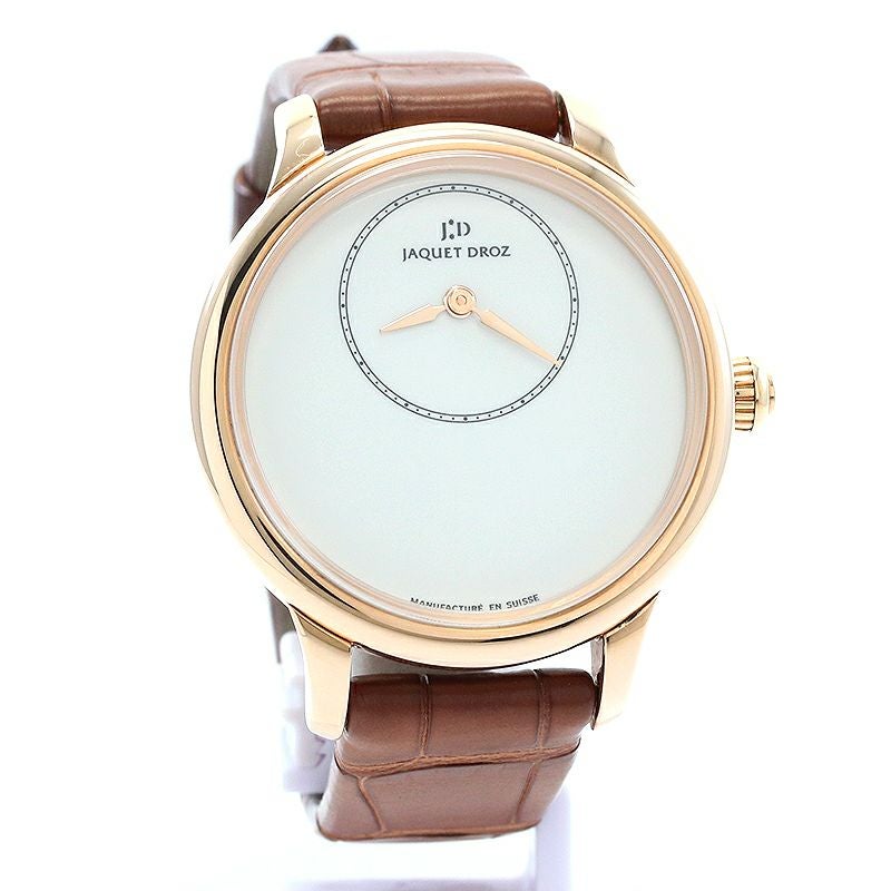 【中古】JAQUET DROZ PETITE HEURE MINUTE 35MM IVORY ENAMEL ジャケ・ドロー プティ・ウール ミニット 35MM アイボリーエナメル J005003200