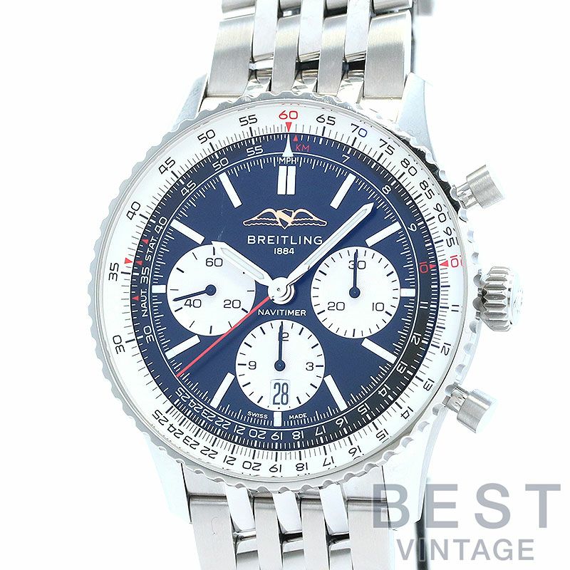 【中古】BREITLING NAVITIMER B01 CHRONOGRAPH 43 ブライトリング ナビタイマー B01 クロノグラフ 43 AB0138211B1A1