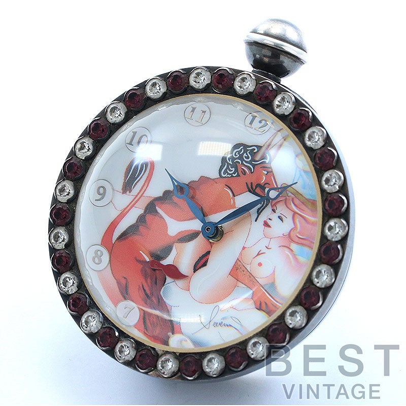 【中古】CORUM HOURS OF LOVE EROTIC DESK CLOCK コルム アワーズ・オブ・ラブ エロティック デスククロック 007.650.17/0000 EB12