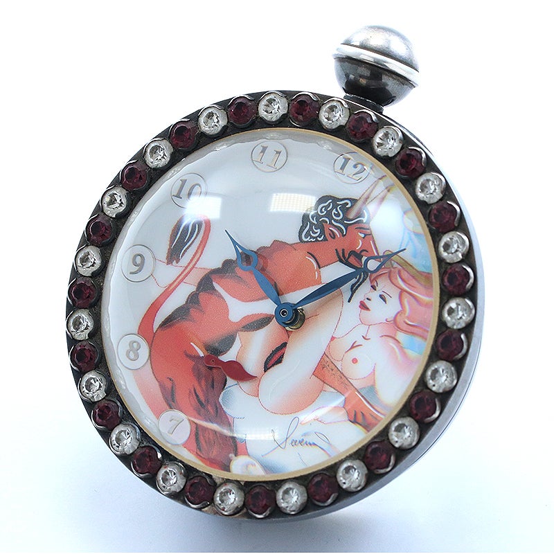 【中古】CORUM HOURS OF LOVE EROTIC DESK CLOCK コルム アワーズ・オブ・ラブ エロティック デスククロック 007.650.17/0000 EB12