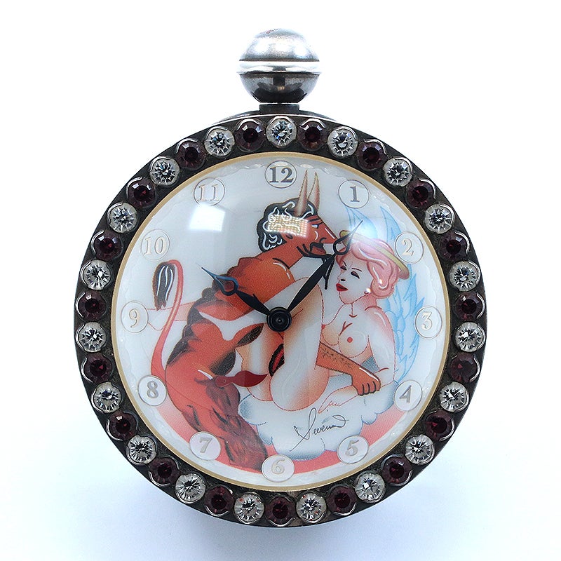 【中古】CORUM HOURS OF LOVE EROTIC DESK CLOCK コルム アワーズ・オブ・ラブ エロティック デスククロック 007.650.17/0000 EB12