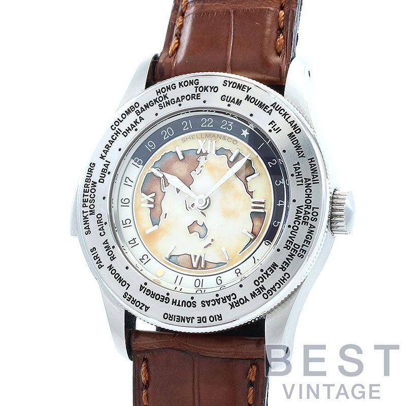 【中古】SHELLMAN WORLD TIME MINUTE REPEATER NOSTALGIC CLOISONNE シェルマン ワールドタイム ミニッツリピーター ノスタルジック クロワゾネ 6880-T003699