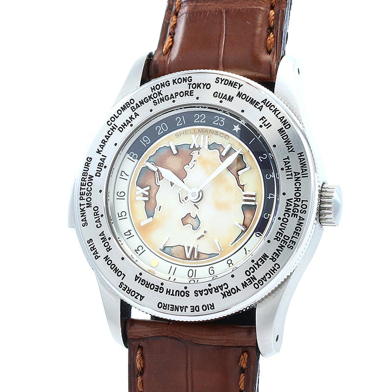 【中古】SHELLMAN WORLD TIME MINUTE REPEATER NOSTALGIC CLOISONNE シェルマン ワールドタイム ミニッツリピーター ノスタルジック クロワゾネ 6880-T003699