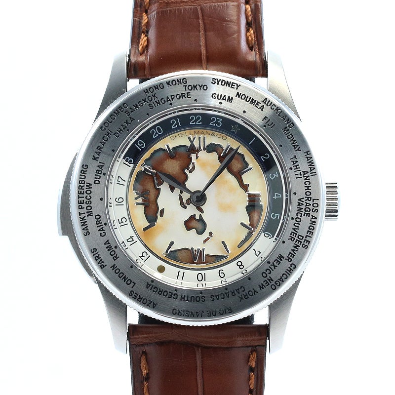 【中古】SHELLMAN WORLD TIME MINUTE REPEATER NOSTALGIC CLOISONNE シェルマン ワールドタイム ミニッツリピーター ノスタルジック クロワゾネ 6880-T003699