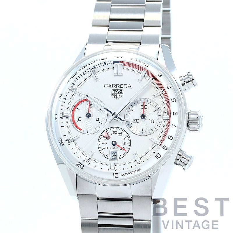 【中古】TAG HEUER CARRERA CHRONOSPRINT X PORSCHE タグ・ホイヤー カレラ クロノスプリント × ポルシェ CBS2011.FC6529