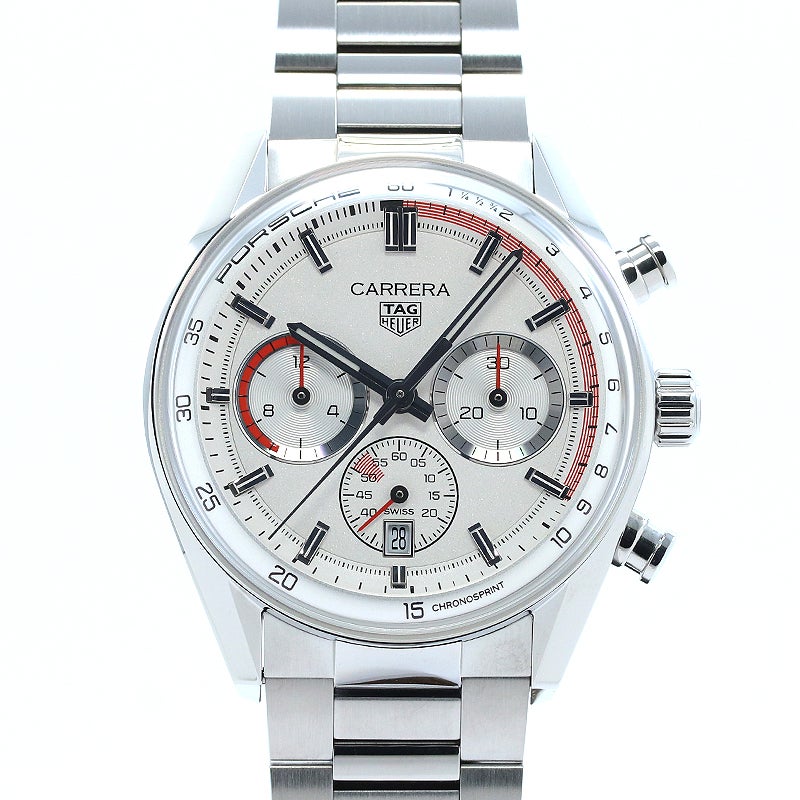 【中古】TAG HEUER CARRERA CHRONOSPRINT X PORSCHE タグ・ホイヤー カレラ クロノスプリント × ポルシェ CBS2011.FC6529