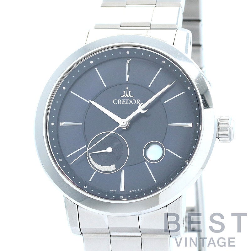 【中古】CREDOR CREDOR NODE SPRING DRIVE MOON PHASE セイコー クレドール ノード スプリングドライブ ムーンフェイズ GCLL999(5R77-0AA0)