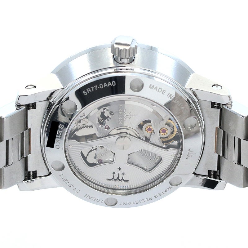 【中古】CREDOR CREDOR NODE SPRING DRIVE MOON PHASE セイコー クレドール ノード スプリングドライブ ムーンフェイズ GCLL999(5R77-0AA0)