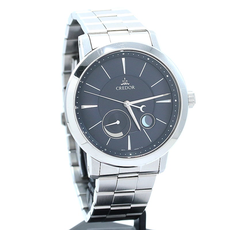 【中古】CREDOR CREDOR NODE SPRING DRIVE MOON PHASE セイコー クレドール ノード スプリングドライブ ムーンフェイズ GCLL999(5R77-0AA0)