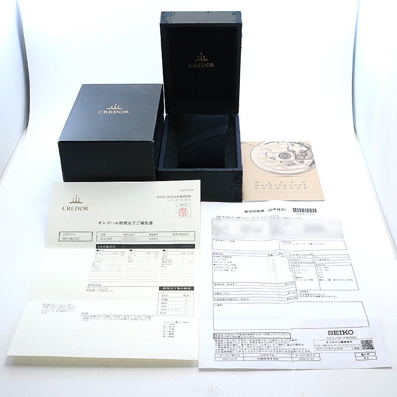 【中古】CREDOR CREDOR NODE SPRING DRIVE MOON PHASE セイコー クレドール ノード スプリングドライブ ムーンフェイズ GCLL999(5R77-0AA0)