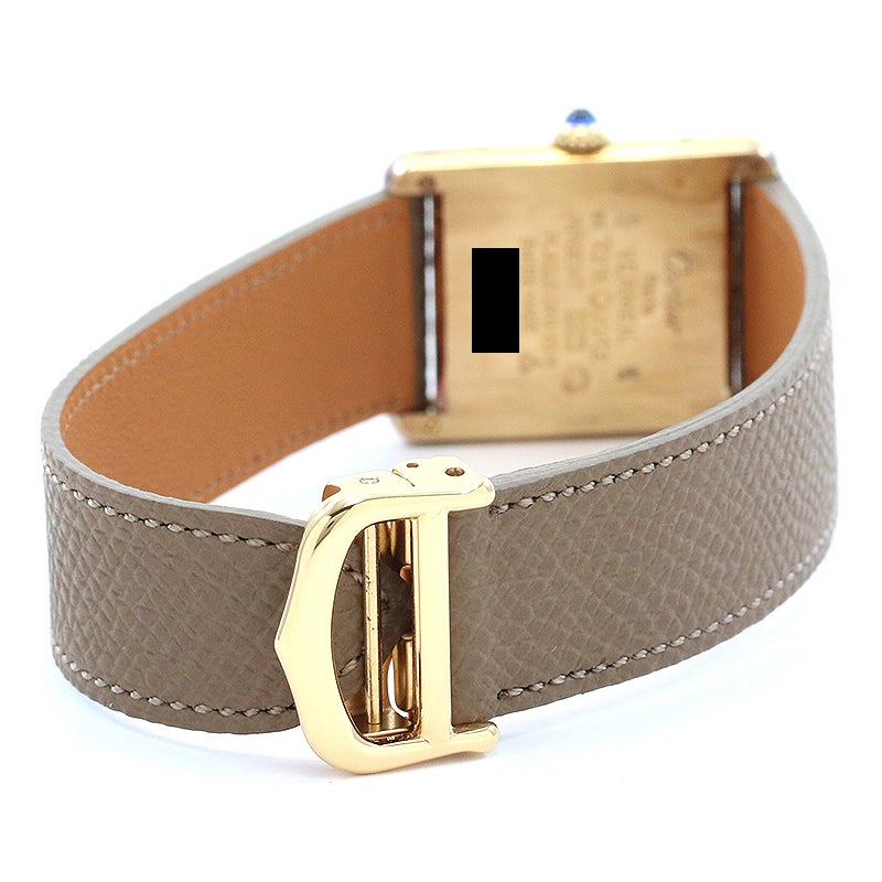【中古】CARTIER MUST TANK LARGE MODEL VERMEIL OPALINE カルティエ マスト タンク LM ヴェルメイユ オパラン W1005654