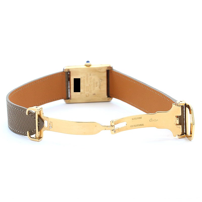 【中古】CARTIER MUST TANK LARGE MODEL VERMEIL OPALINE カルティエ マスト タンク LM ヴェルメイユ オパラン W1005654