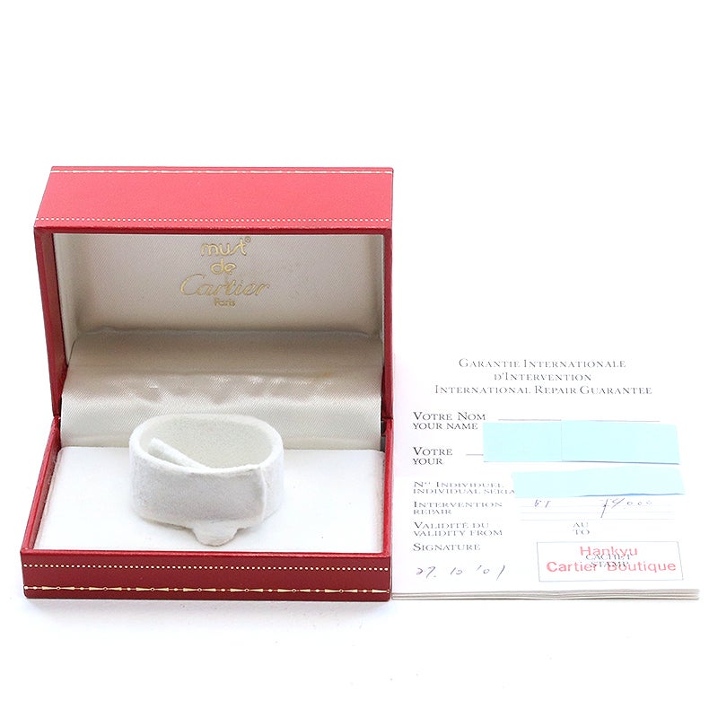 【中古】CARTIER MUST TANK LARGE MODEL VERMEIL OPALINE カルティエ マスト タンク LM ヴェルメイユ オパラン W1005654