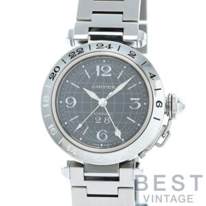 【中古】CARTIER PASHA C DE CARTIER MERIDIAN 35MM カルティエ パシャC ドゥ カルティエ メリディアン 35MM W31049M7