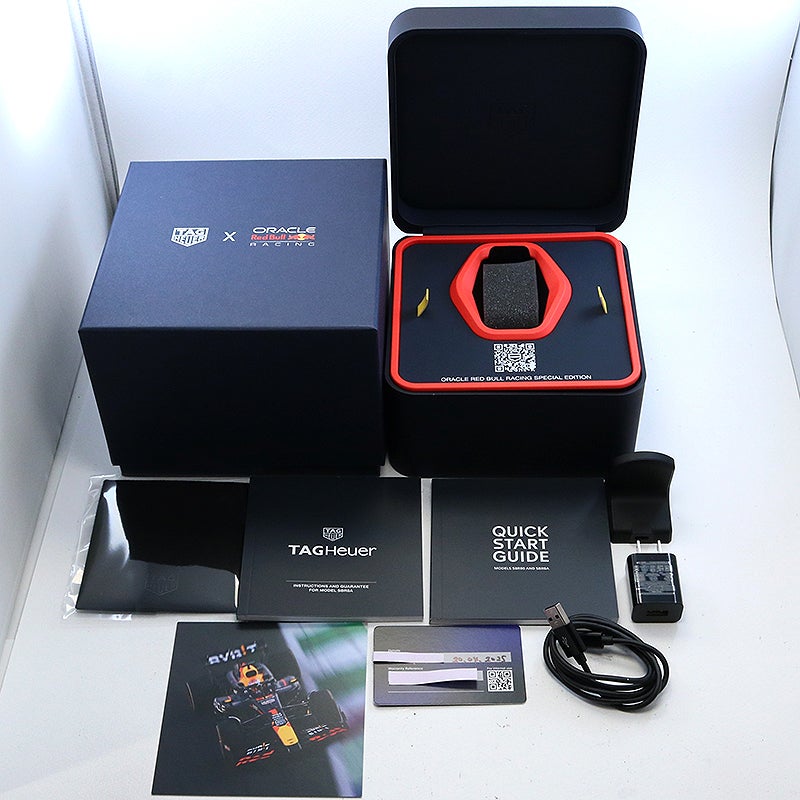 【中古】TAG HEUER CONNECTED CALIBRE E4 × ORACLE RED BULL RACING EDITION タグ・ホイヤー コネクテッド キャリバーE4 オラクル レッドブルレーシング SBR8A80.EB0365