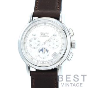【中古】ZENITH CHRONOMASTER TRIPLE CALENDAR EL PRIMERO MOONPHASE ゼニス クロノマスター トリプルカレンダー ムーンフェイズ 14/01.0240.410