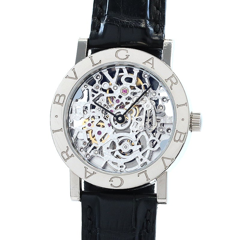 【中古】BVLGARI BVLGARI BVLGARI SKELETON AUTOMATIC 33MM ブルガリ ブルガリ・ブルガリ スケルトン オートマティック 33MM BBW33GLSKP