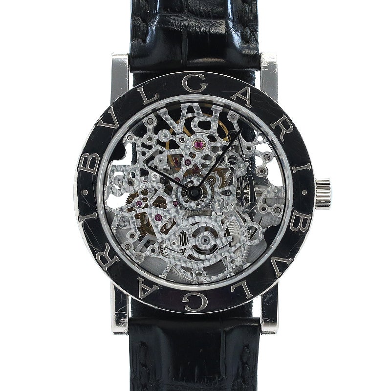 【中古】BVLGARI BVLGARI BVLGARI SKELETON AUTOMATIC 33MM ブルガリ ブルガリ・ブルガリ スケルトン オートマティック 33MM BBW33GLSKP