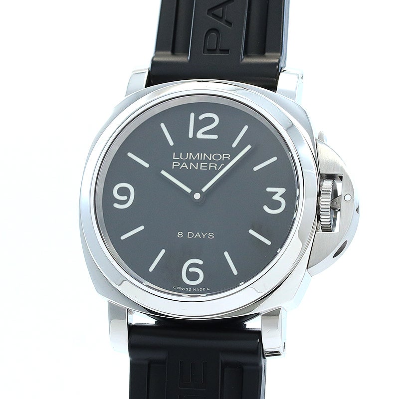 【中古】OFFICINE PANERAI LUMINOR BASE 8 DAYS 44MM ACCIAIO オフィチーネ・パネライ ルミノール ベース 8デイズ 44MM アッチャイオ PAM00560