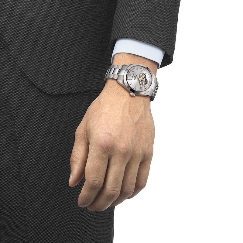 TISSOT Gentleman Automatic Open heart ティソ ジェントルマン オートマティック オープンハート T127.407.11.031.01