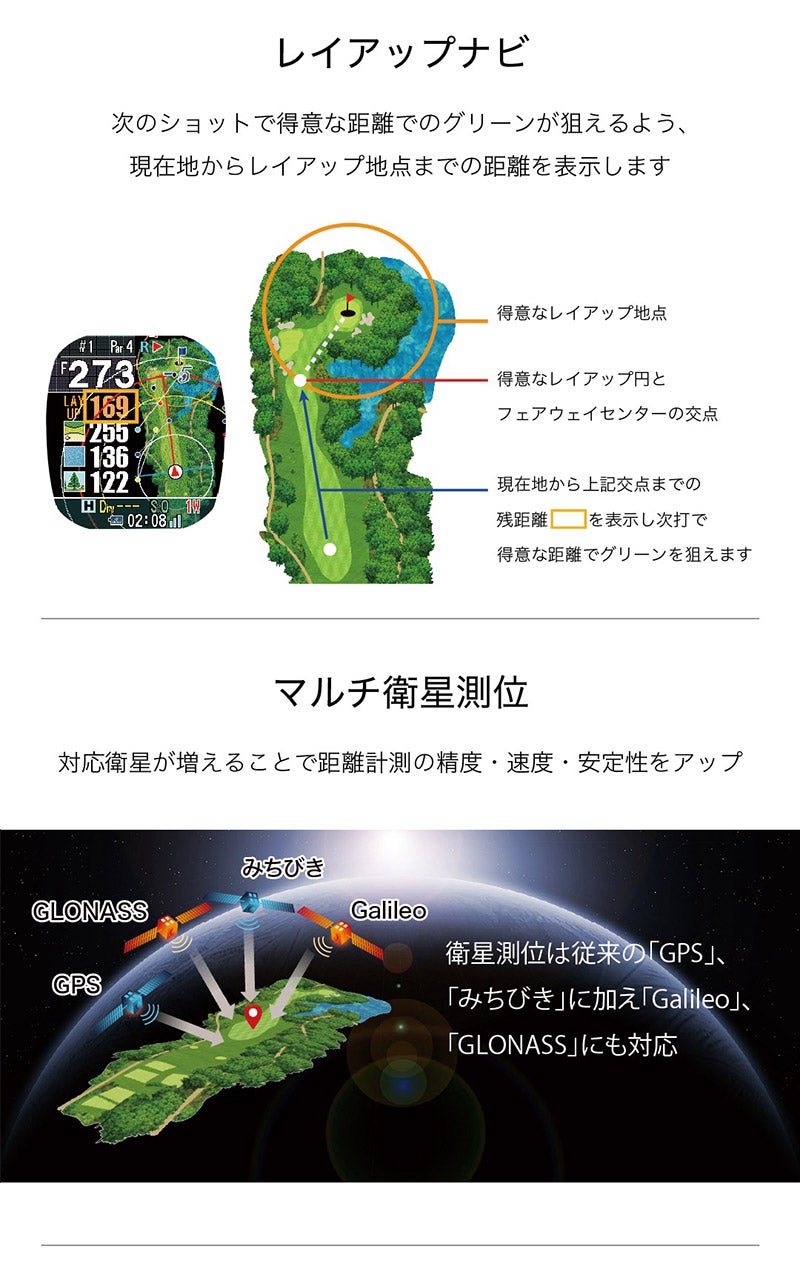 Shot Navi Crest II Touch White ショットナビ クレスト2 タッチ ホワイト CrestIITouch-WH