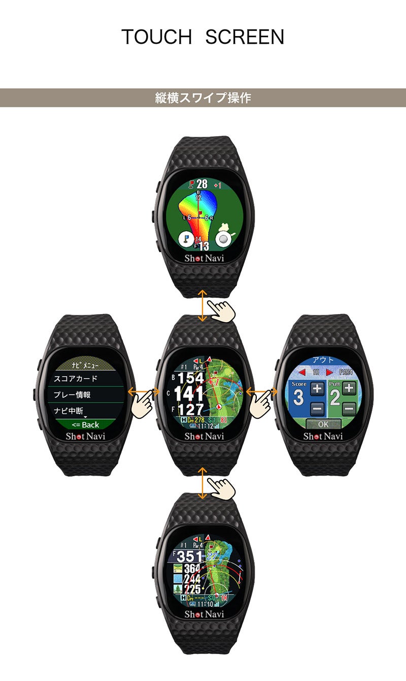 Shot Navi INFINITY Touch Black ショットナビ インフィニティ タッチ ブラック INFINITYTouch-BK